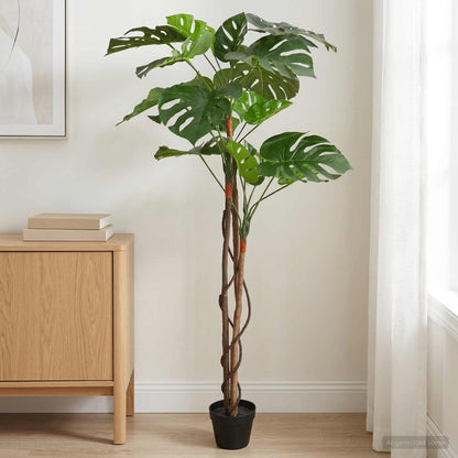 Artificial Monstera Plant Green 94 x 18 x 170 cm