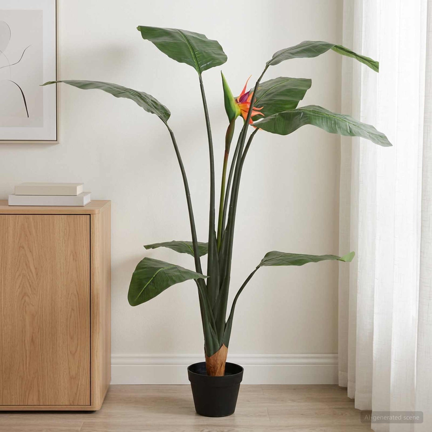 Artificial Strelitzia Plant Green 70 x 18 x 155 cm