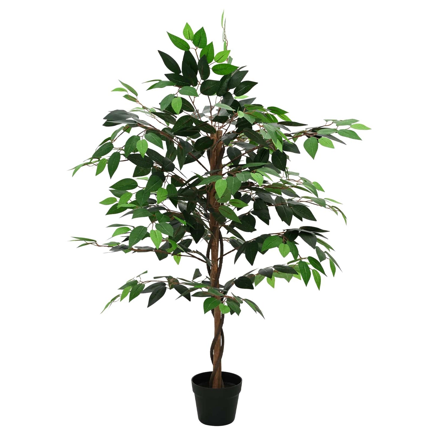 Artificial Ficus Plant Green 90 x 16 x 110 cm Fabric and Wood