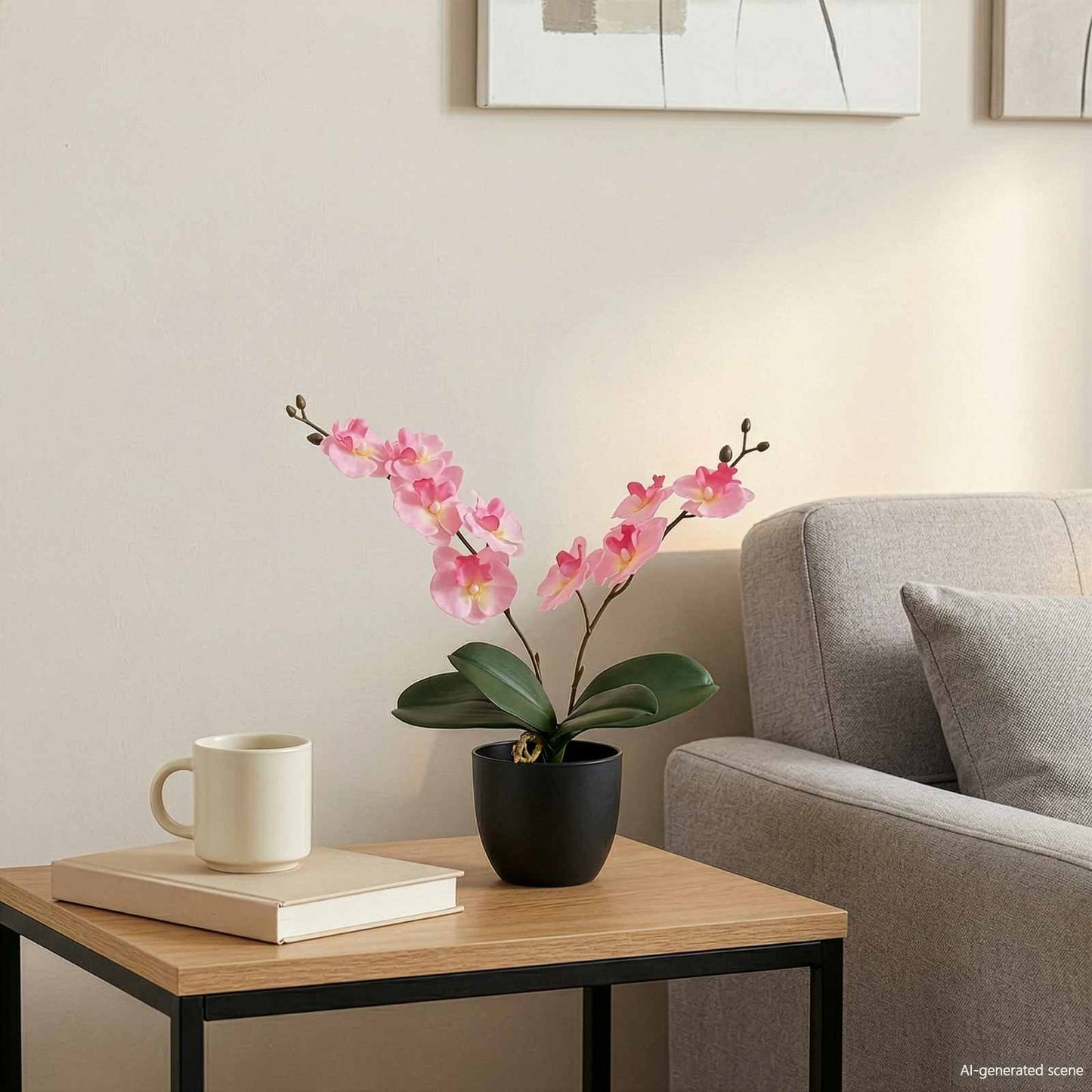 Artificial Orchid Plant Pink 36 x 10 x 30 cm