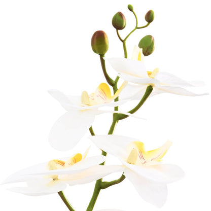 Artificial Orchid Plant with Pot White 45 x 15 x 65 cm