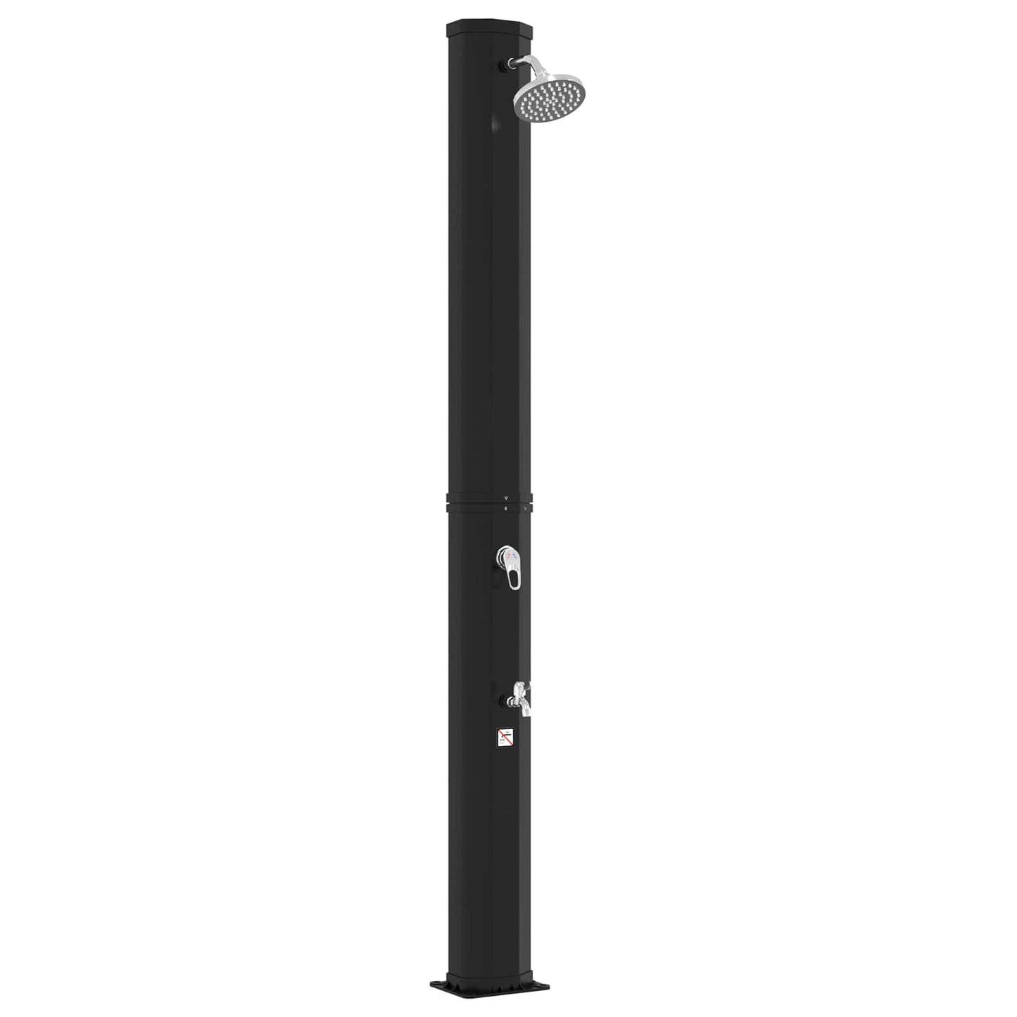Solar Shower with Shower Head and Faucet PVC, ABS, Zinc Alloy