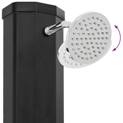 Solar Shower with Shower Head and Faucet PVC, ABS, Zinc Alloy