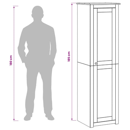 Wardrobe PANAMA Honey 51 x 50 x 185 cm Solid Pine Wood
