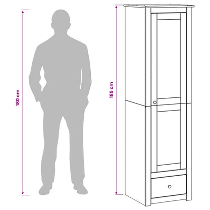 Wardrobe PANAMA Honey 51 x 50 x 185 cm Solid Pine Wood