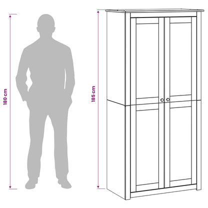 Wardrobe PANAMA Honey 88.5 x 50 x 185 cm Solid Pine Wood