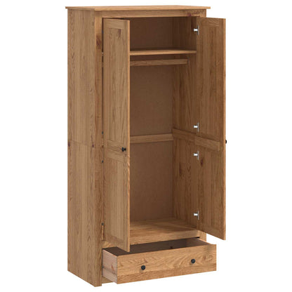 Wardrobe PANAMA Honey 88.5 x 50 x 185 cm Solid Pine Wood