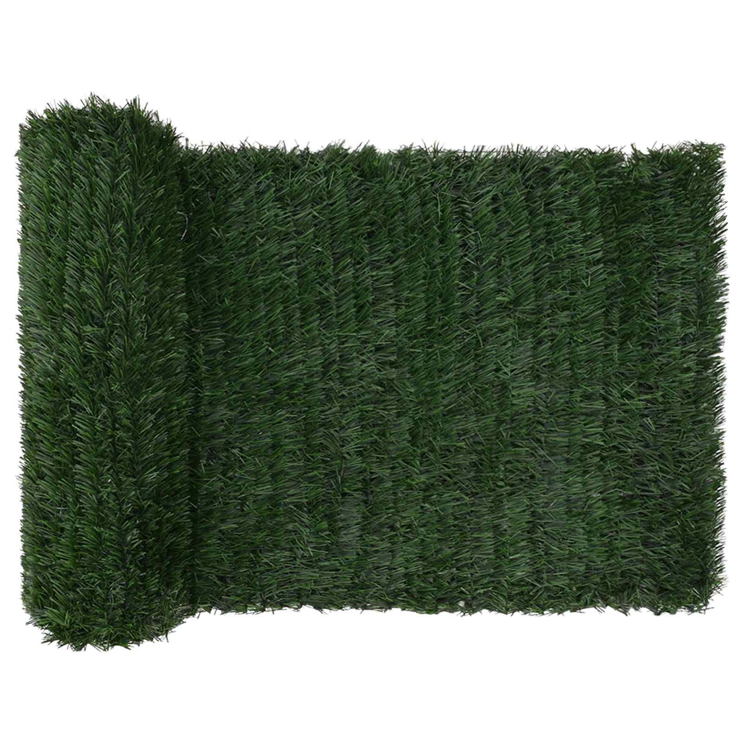 Artificial Fence Dark Green 1 x 4 m PVC and Steel