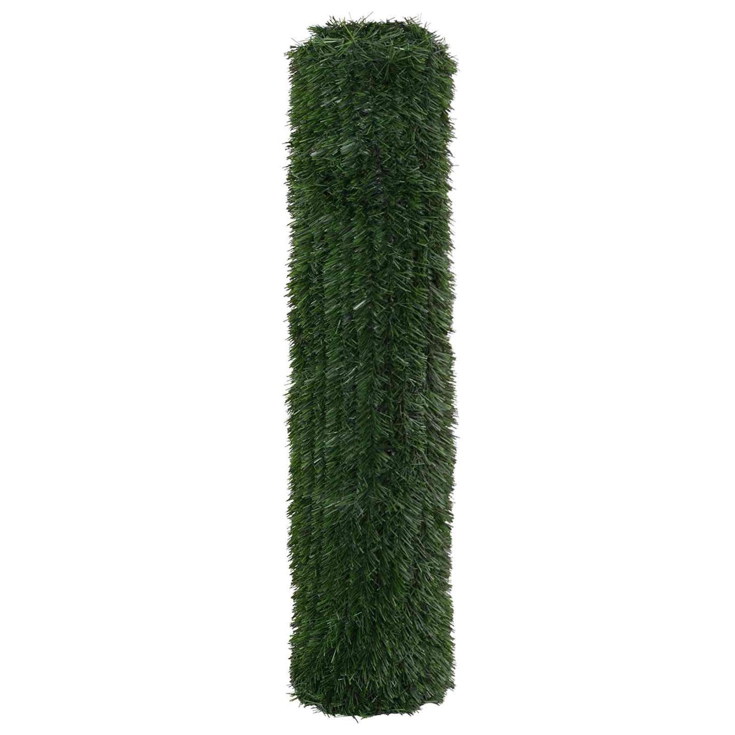 Artificial Fence Dark Green 1.5 x 5 m PVC and Steel