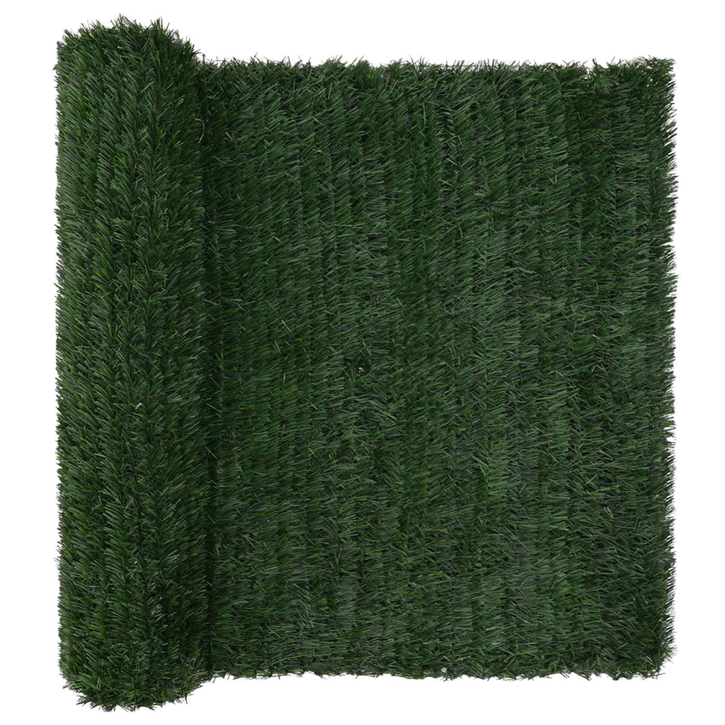 Artificial Fence Dark Green 1.5 x 6 m PVC and Steel