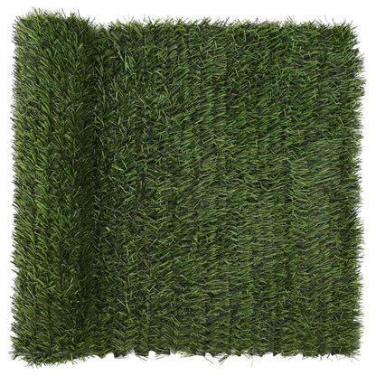 Artificial Fence Light Green 1 x 4 m PVC and Steel