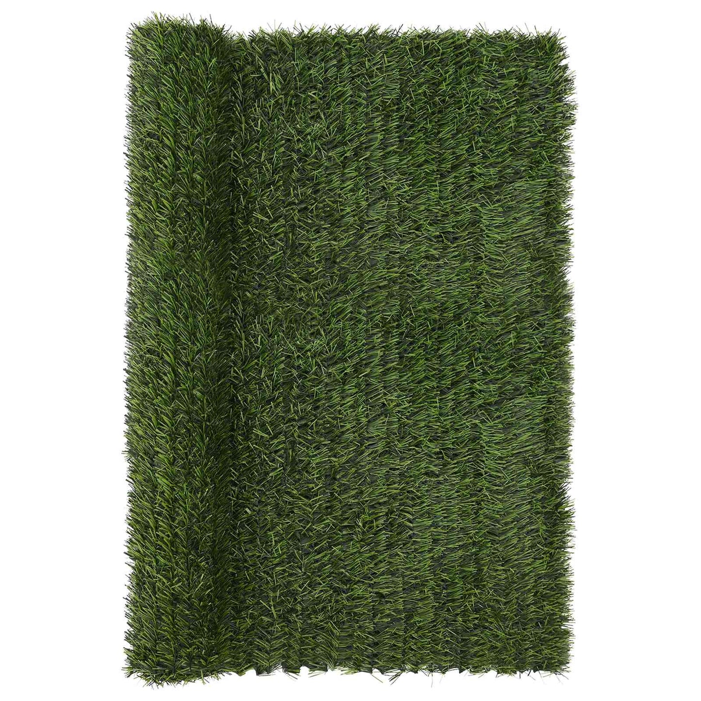 Artificial Fence Light Green 1.5 x 5 m PVC and Steel