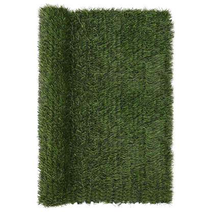 Artificial Fence Light Green 1.5 x 6 m PVC and Steel