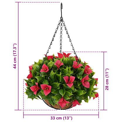 Artificial Flowers Rosy 33 x 33 x 44 cm PE and Steel