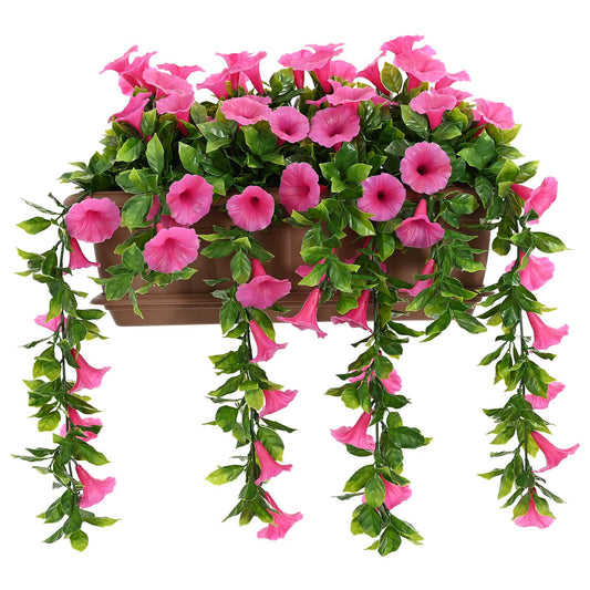 Artificial Flowers Purple Red 55 x 20 x 55 cm PE and Steel