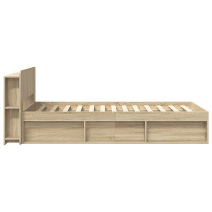 Bed Frame with Storage Sonoma Oak 90 x 190 cm Engineered Wood
