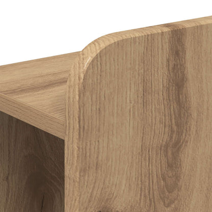 Bed Frame with Storage Artisan Oak 120 x 190 cm Engineered Wood