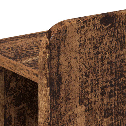 Bed Frame with Storage Old Wood 140 x 190 cm Engineered Wood