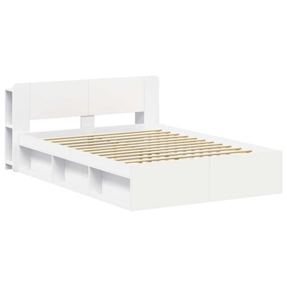 Bed Frame with Storage White 160 x 200 cm Engineered Wood