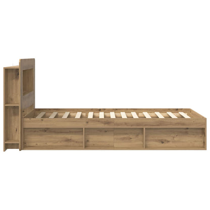 Bed Frame with Storage Artisan Oak 80 x 200 cm Engineered Wood