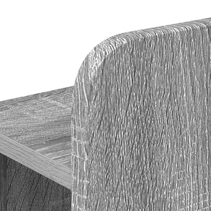 Bed Frame with Storage Grey Sonoma 100 x 200 cm Engineered Wood