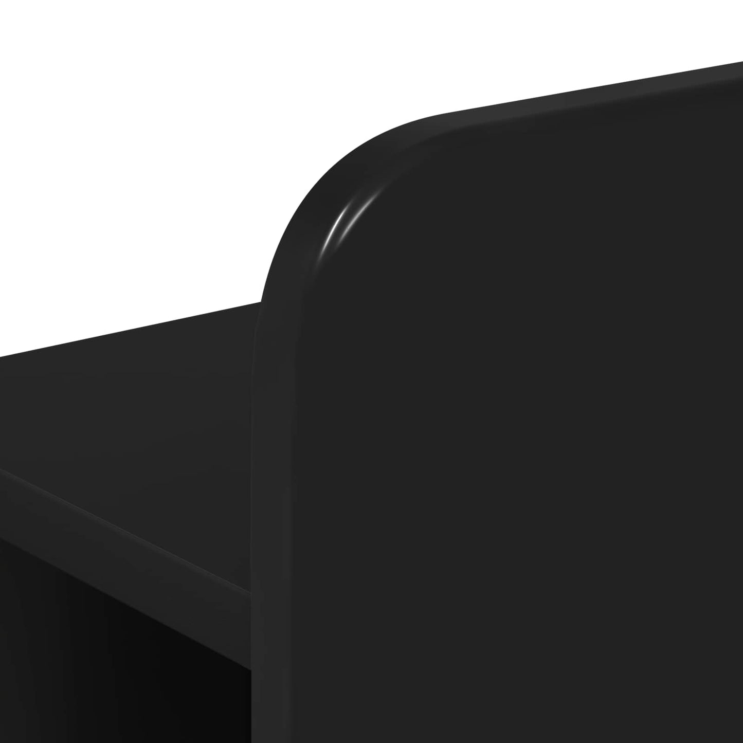 Bed Frame with Storage Black 90 x 200 cm Engineered Wood