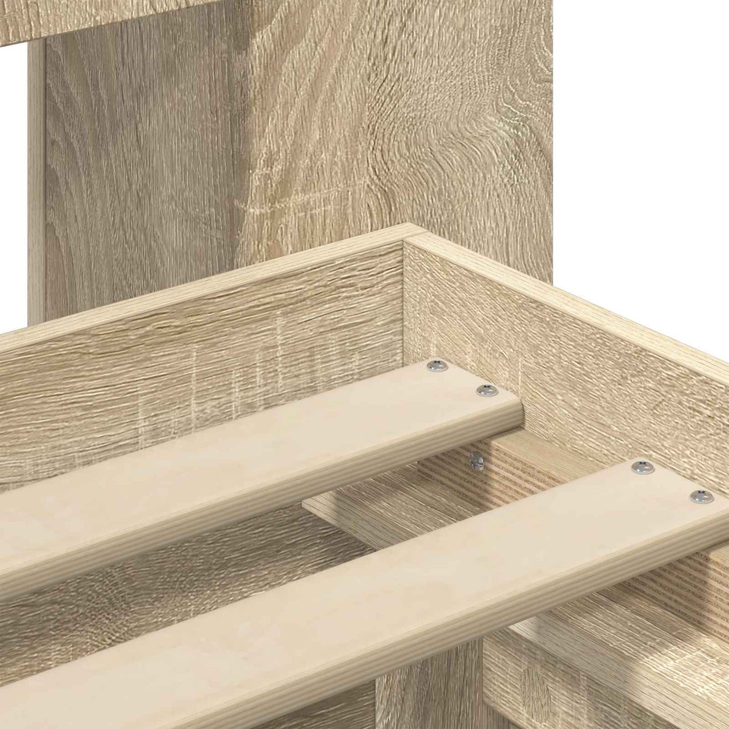 Bed Frame with Storage Sonoma Oak 90 x 200 cm Engineered Wood