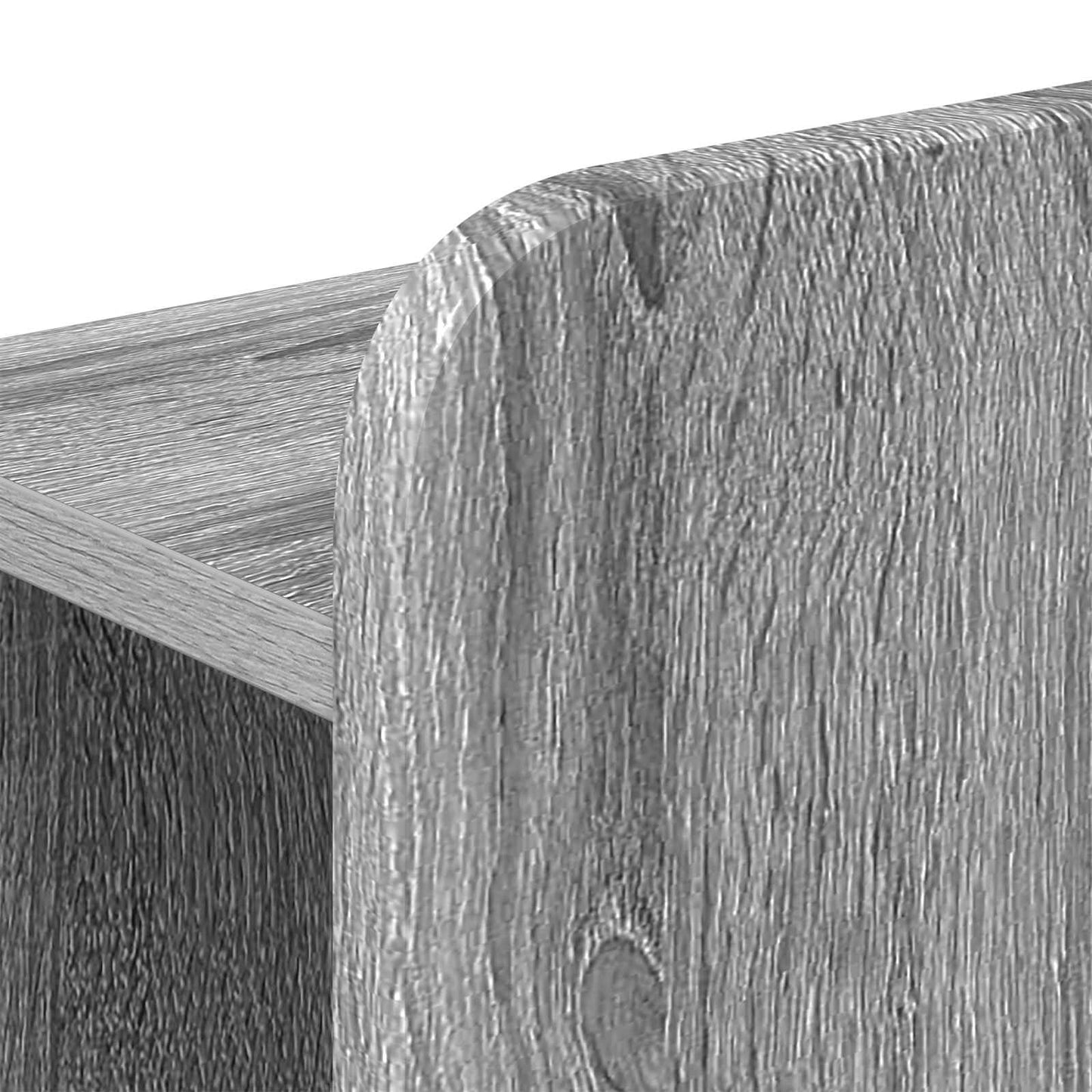 Bed Frame with Storage and Headboard Grey Sonoma 80 x 200 cm