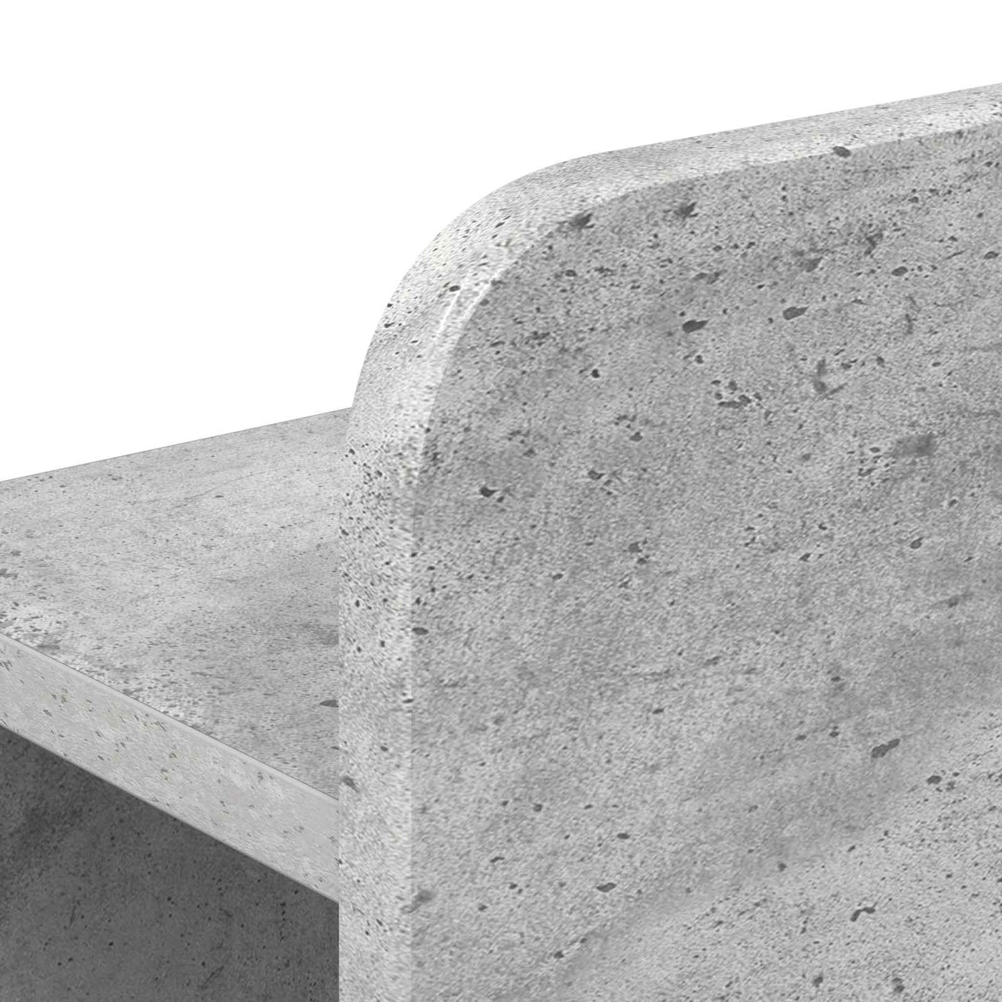 Bed Frame with Storage and Headboard Concrete Grey 150 x 200 cm