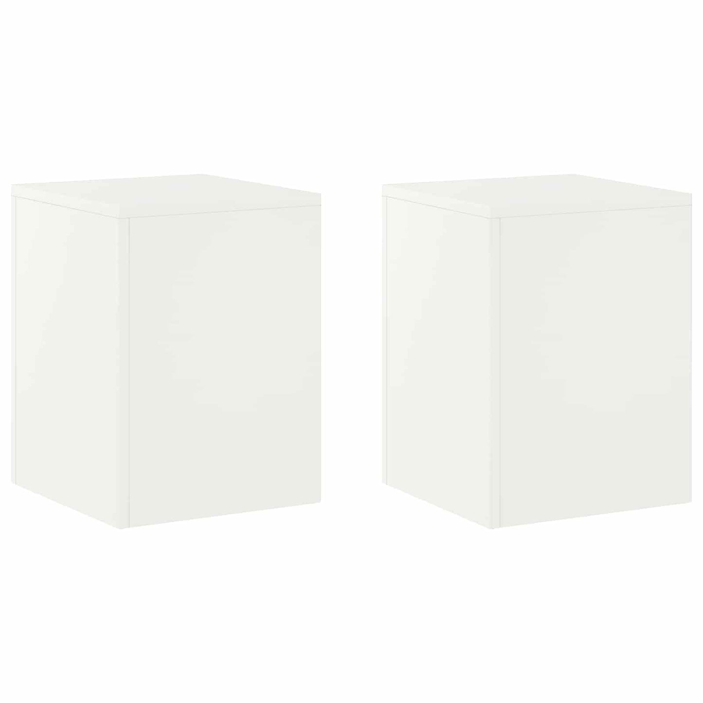 Plant Stand 2 pcs White 30 x 30 x 40 cm Steel