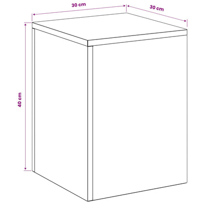 Plant Stand 2 pcs Anthracite 30 x 30 x 40 cm Galvanised Steel