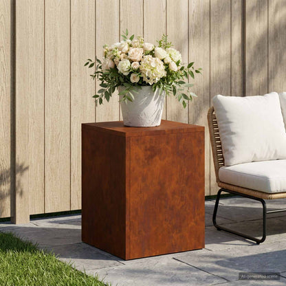 Plant Stand Rusty 30 x 30 x 40 cm Weathering Steel
