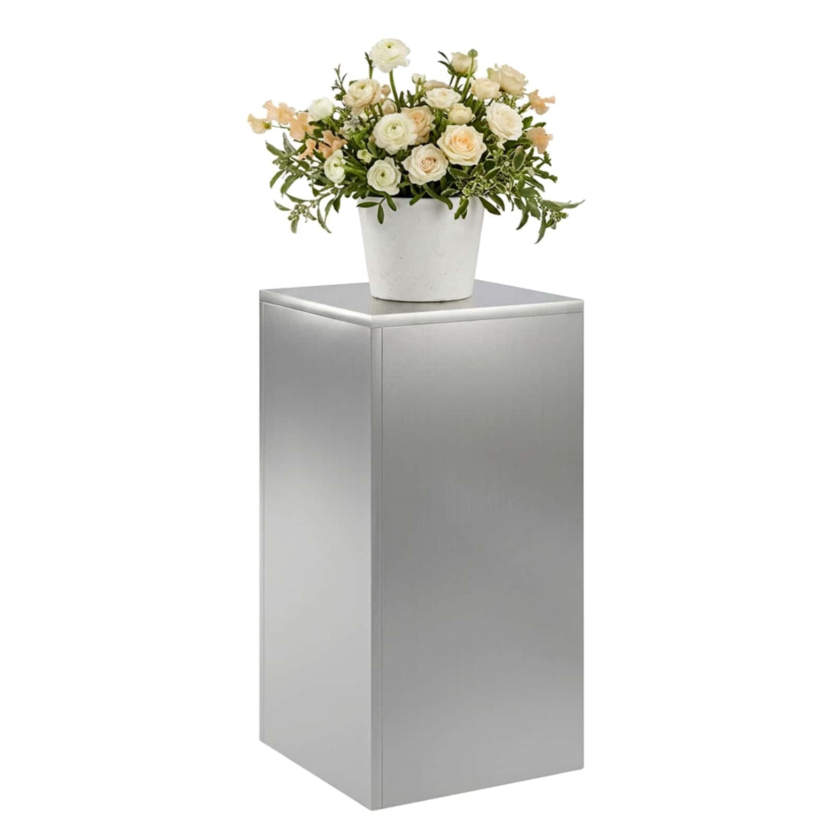Plant Stand Silver 30 x 30 x 60 cm Steel