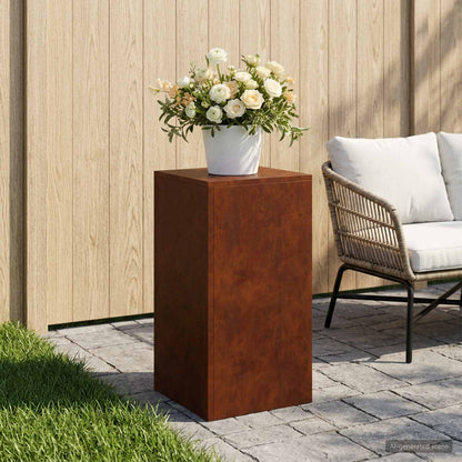 Plant Stand Rusty 30 x 30 x 60 cm Weathering Steel