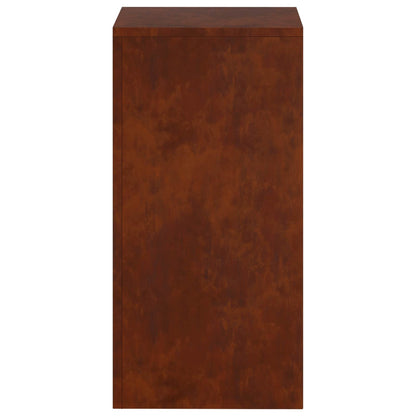 Plant Stand Rusty 30 x 30 x 60 cm Weathering Steel