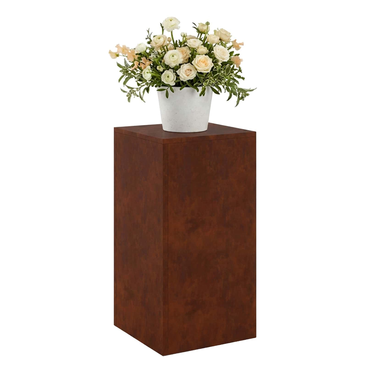 Plant Stand Rusty 30 x 30 x 60 cm Weathering Steel