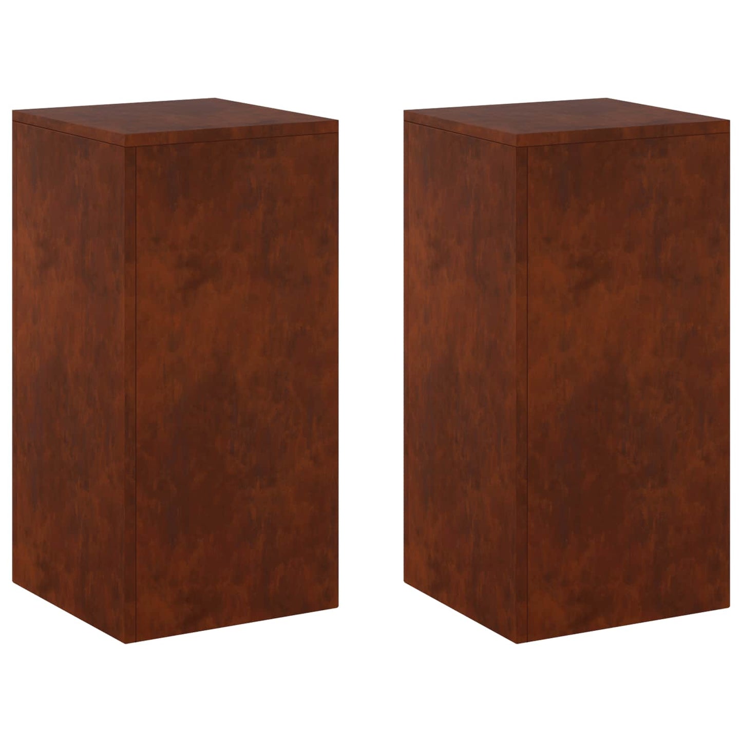 Plant Stand 2 pcs Rusty 30 x 30 x 60 cm Weathering Steel