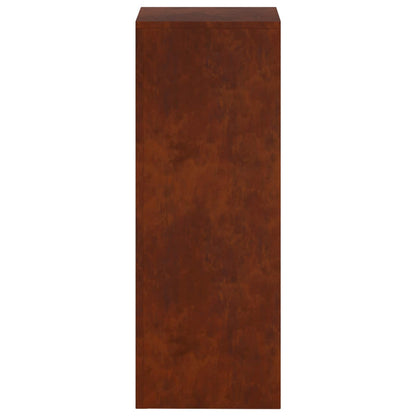 Plant Stand Rusty 30 x 30 x 80 cm Weathering Steel