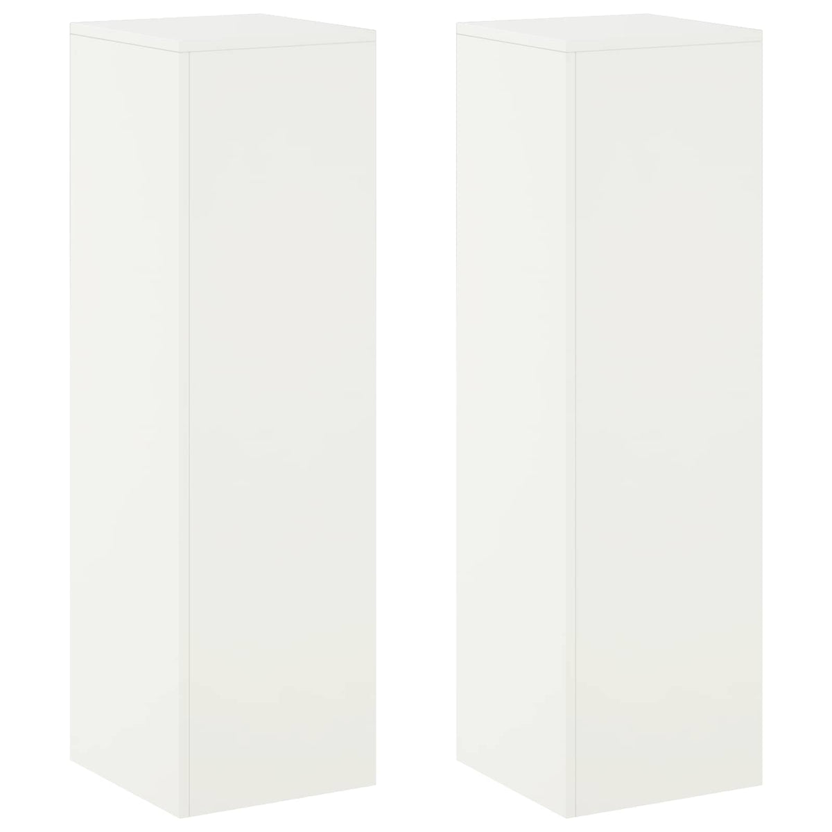 Plant Stand 2 pcs White 30 x 30 x 100 cm Steel