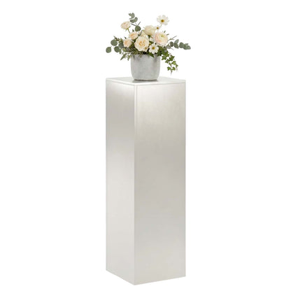 Plant Stand Silver 30 x 30 x 100 cm Steel