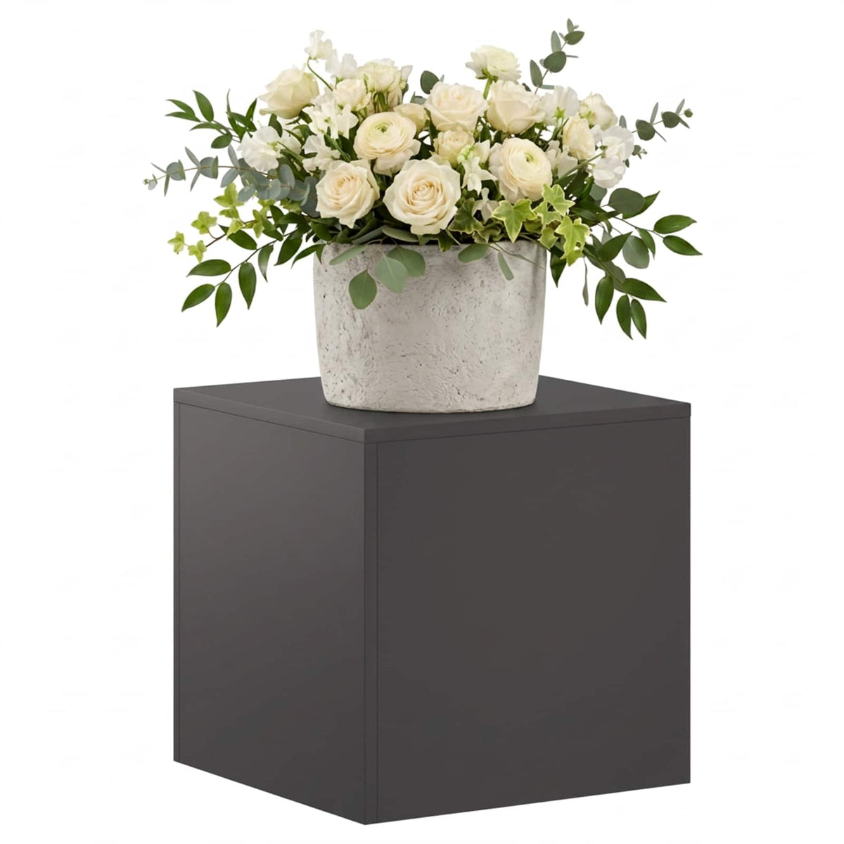 Plant Stand Black 40 x 40 x 40 cm Steel