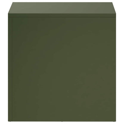 Plant Stand Olive Green 40 x 40 x 40 cm Weathering Steel
