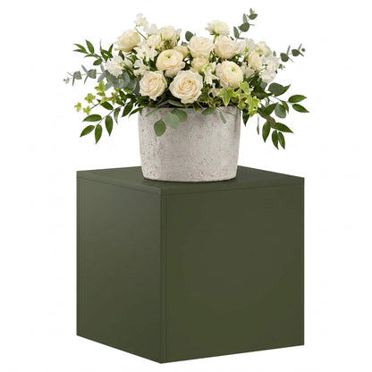 Plant Stand Olive Green 40 x 40 x 40 cm Weathering Steel
