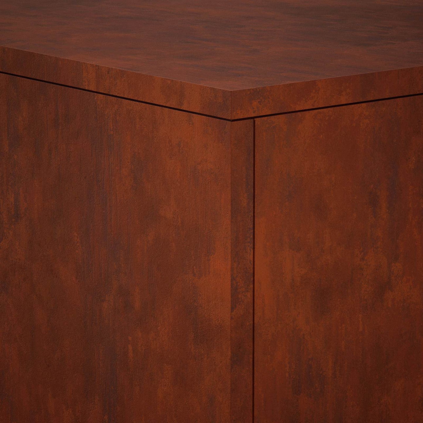 Plant Stand 2 pcs Rusty 40 x 40 x 40 cm Weathering Steel