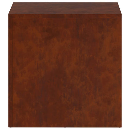 Plant Stand 2 pcs Rusty 40 x 40 x 40 cm Weathering Steel