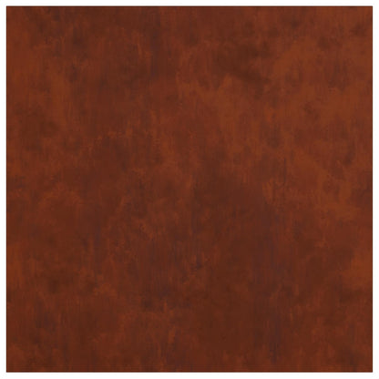 Plant Stand 2 pcs Rusty 40 x 40 x 40 cm Weathering Steel