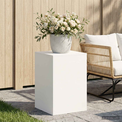 Plant Stand White 40 x 40 x 60 cm Steel