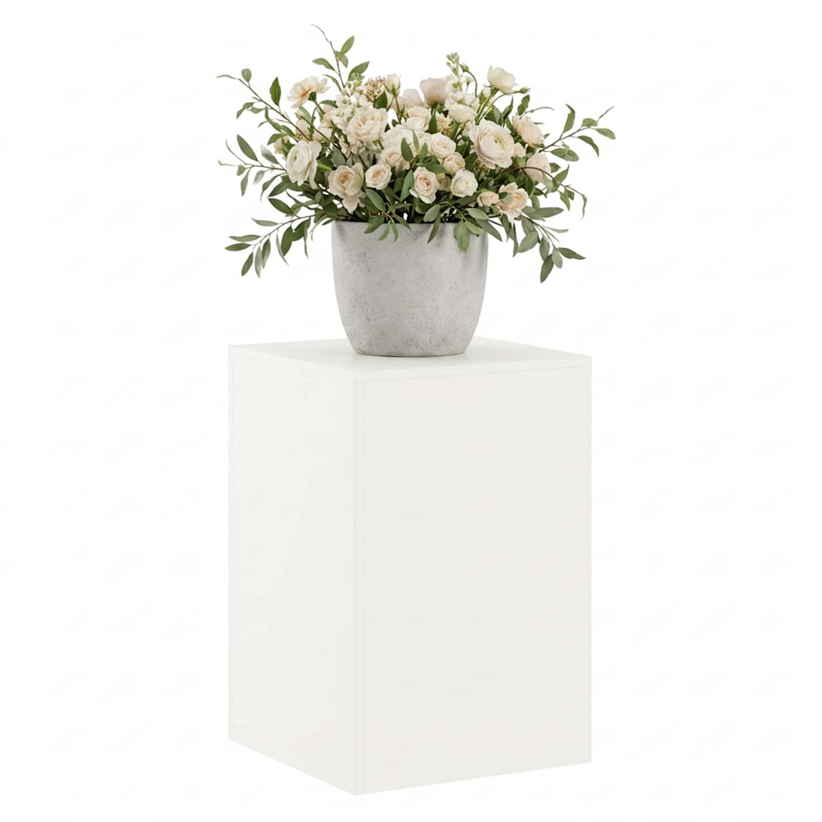 Plant Stand White 40 x 40 x 60 cm Steel