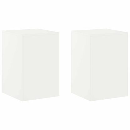Plant Stand 2 pcs White 40 x 40 x 60 cm Steel