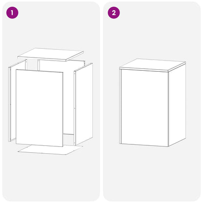 Plant Stand Anthracite 40 x 40 x 60 cm Stainless Steel